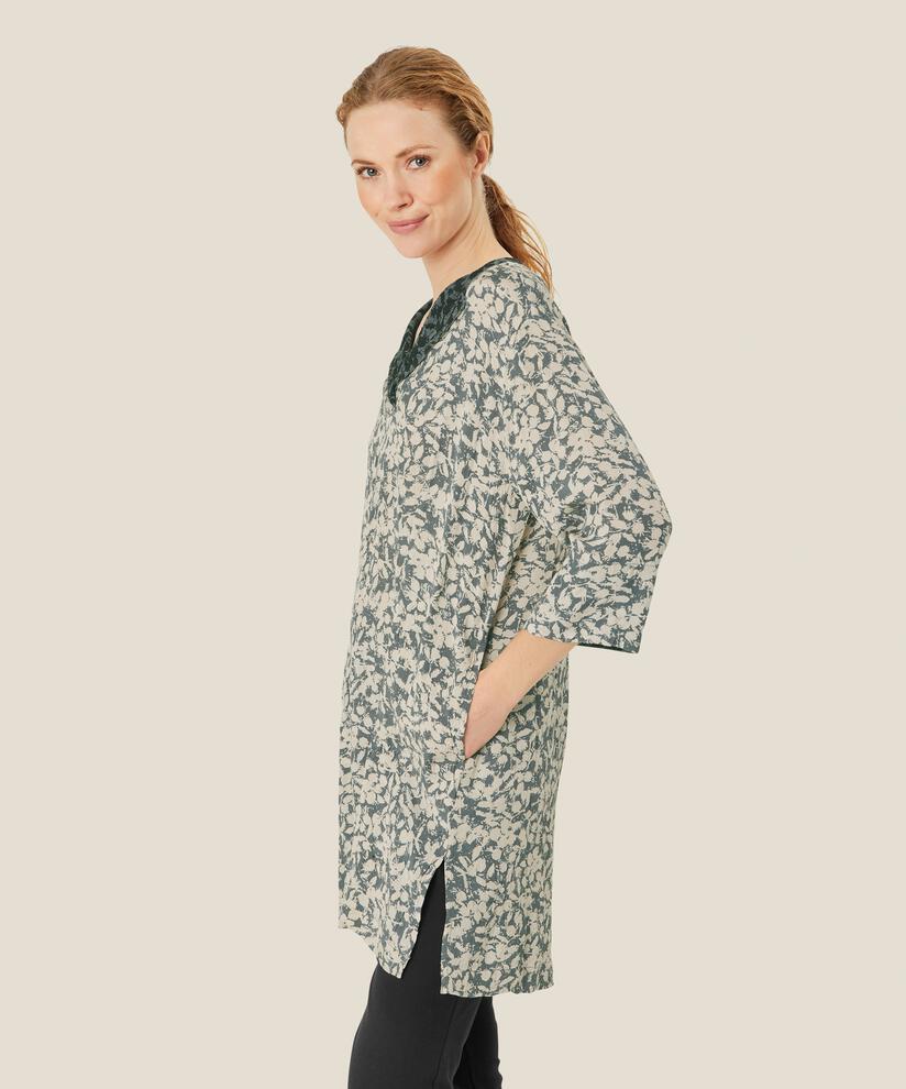 tunique en viscose avec fente côté et poches, Balsam Green