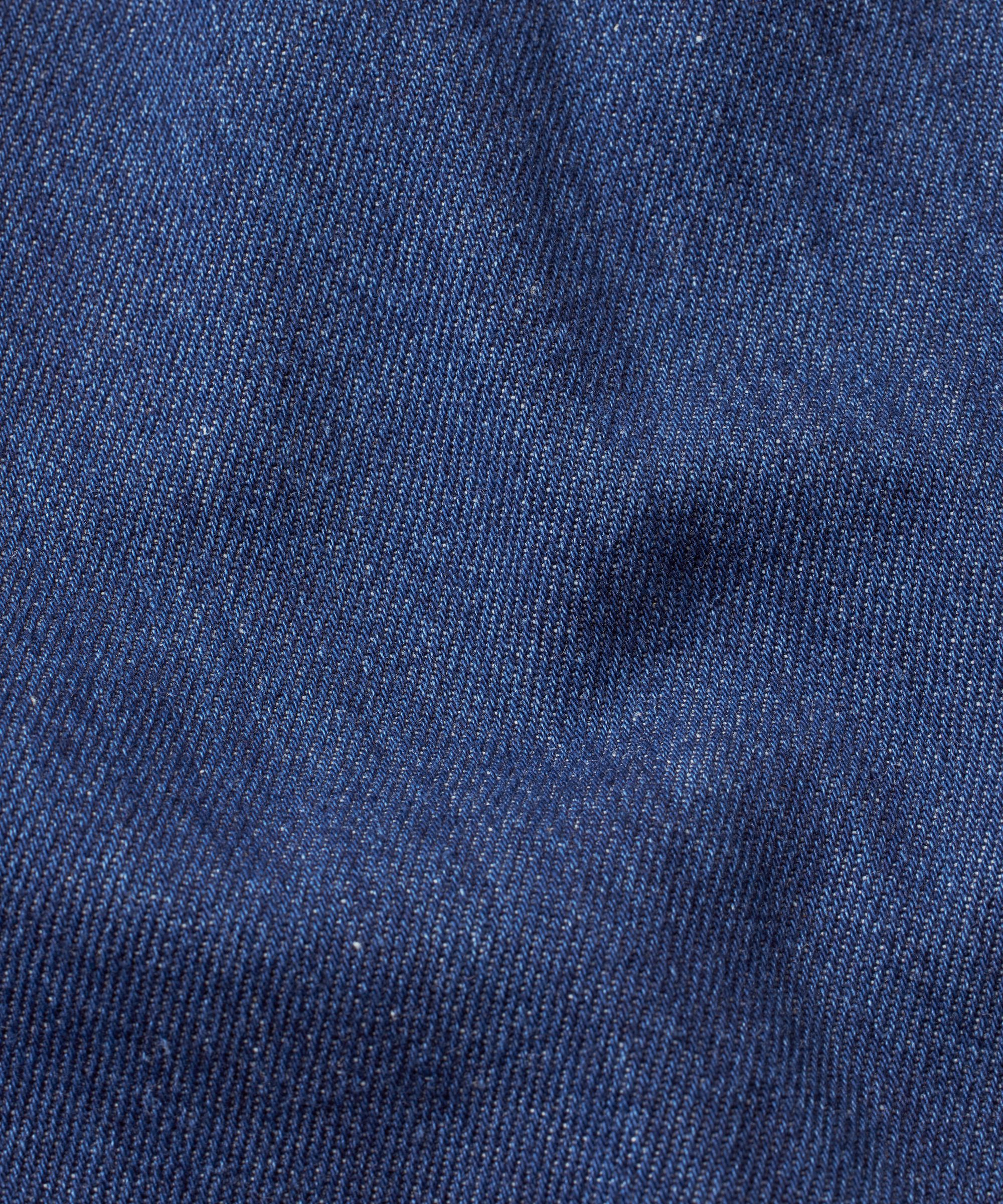 veste en jean avec col en velours et poches avant, Dark Denim