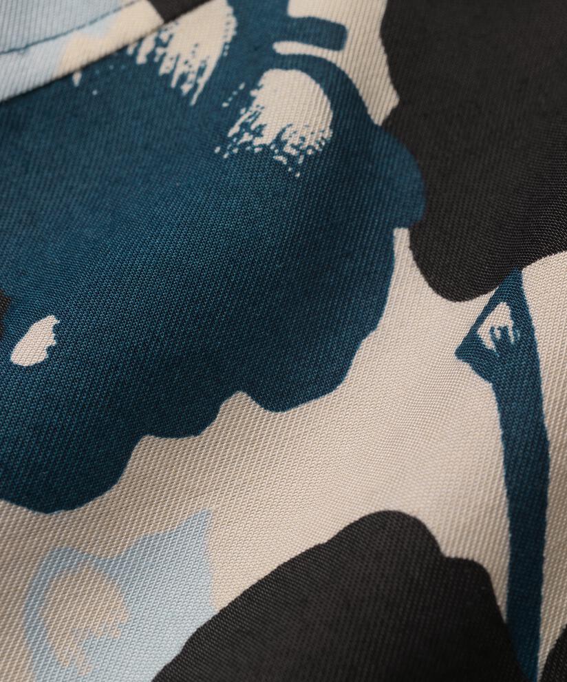 chemise en coton fleuri à manches 3/4, Moonlit Ocean