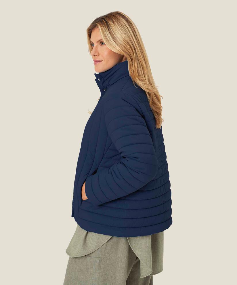 veste à col montant et poches fendues, Navy Blazer