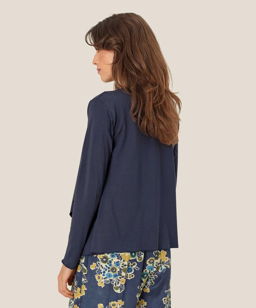 Cardigan Ouvert En Jersey, Mood Indigo