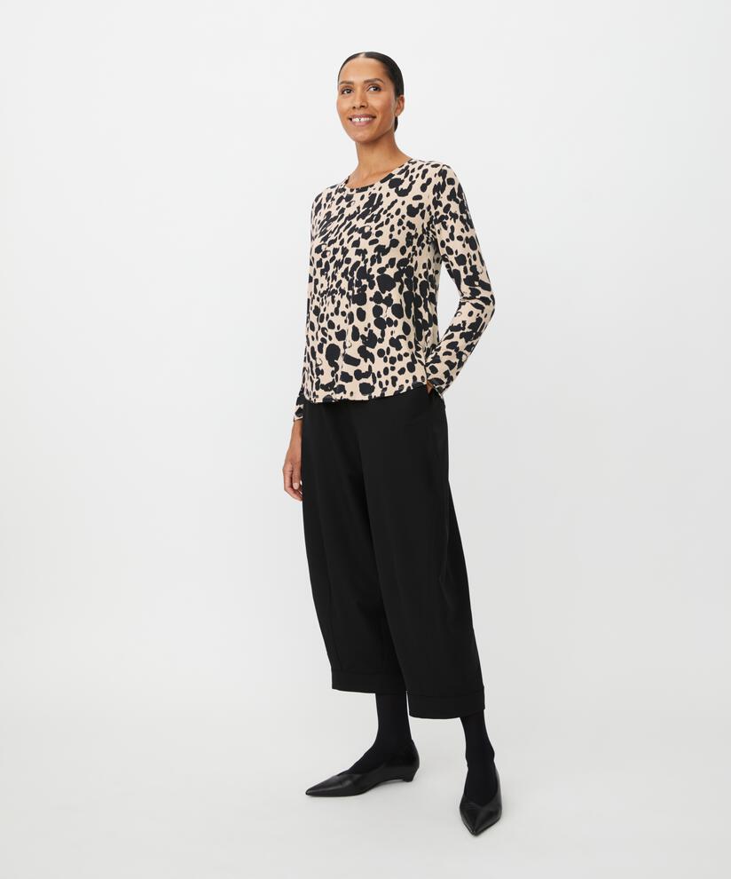 pantalon ballon à taille élastique, Black