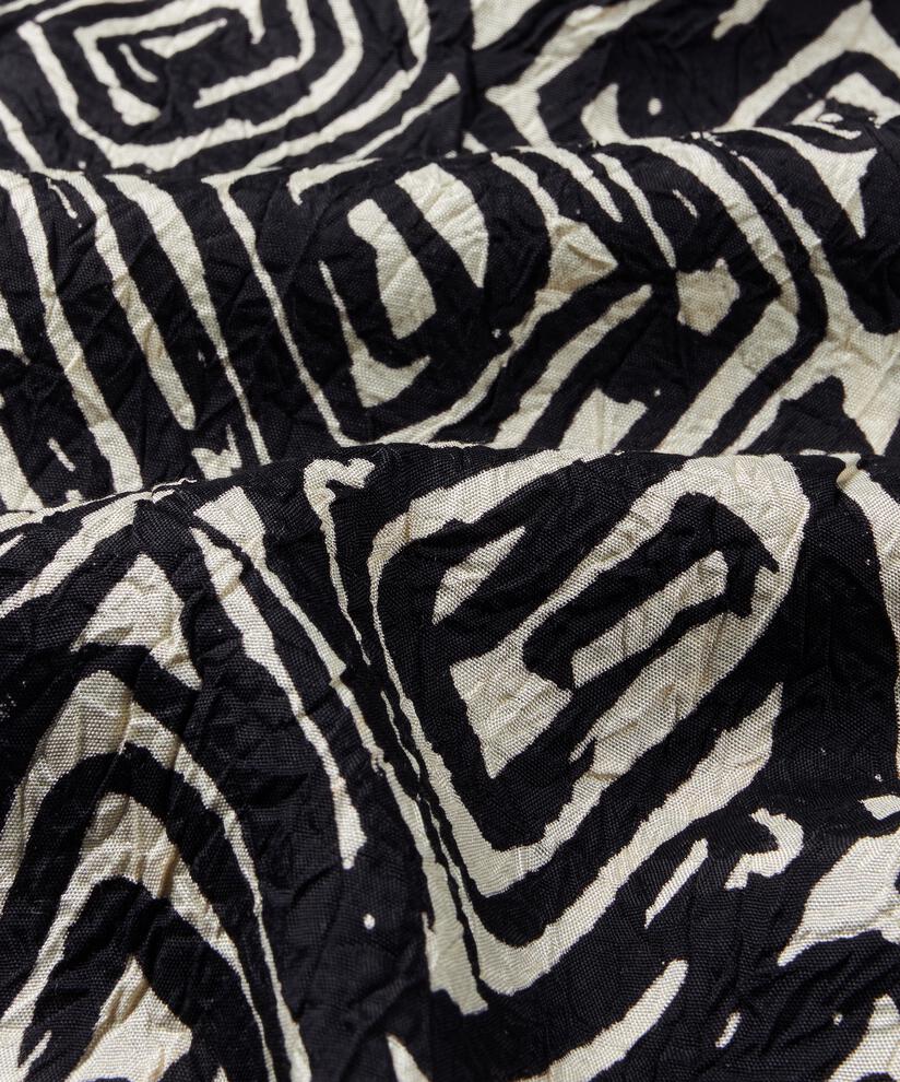 écharpe imprimée en viscose, Black
