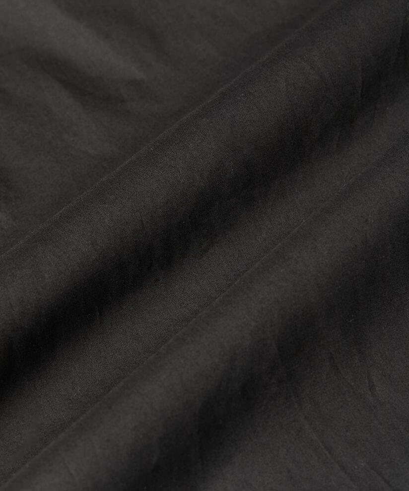 robe avec col en V et détails floraux, Black