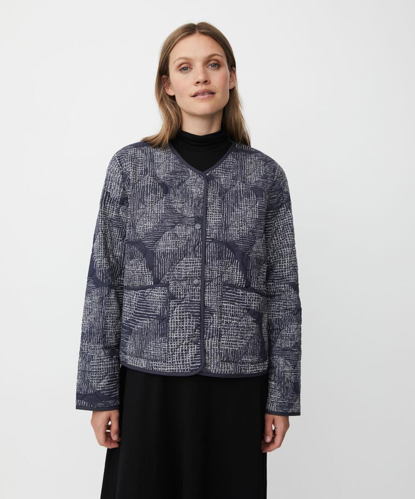 veste matelassée fine avec boutons pression, Navy Blazer
