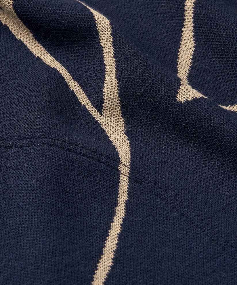 cardigan en jersey imprimé à manches étroites, Navy Blazer