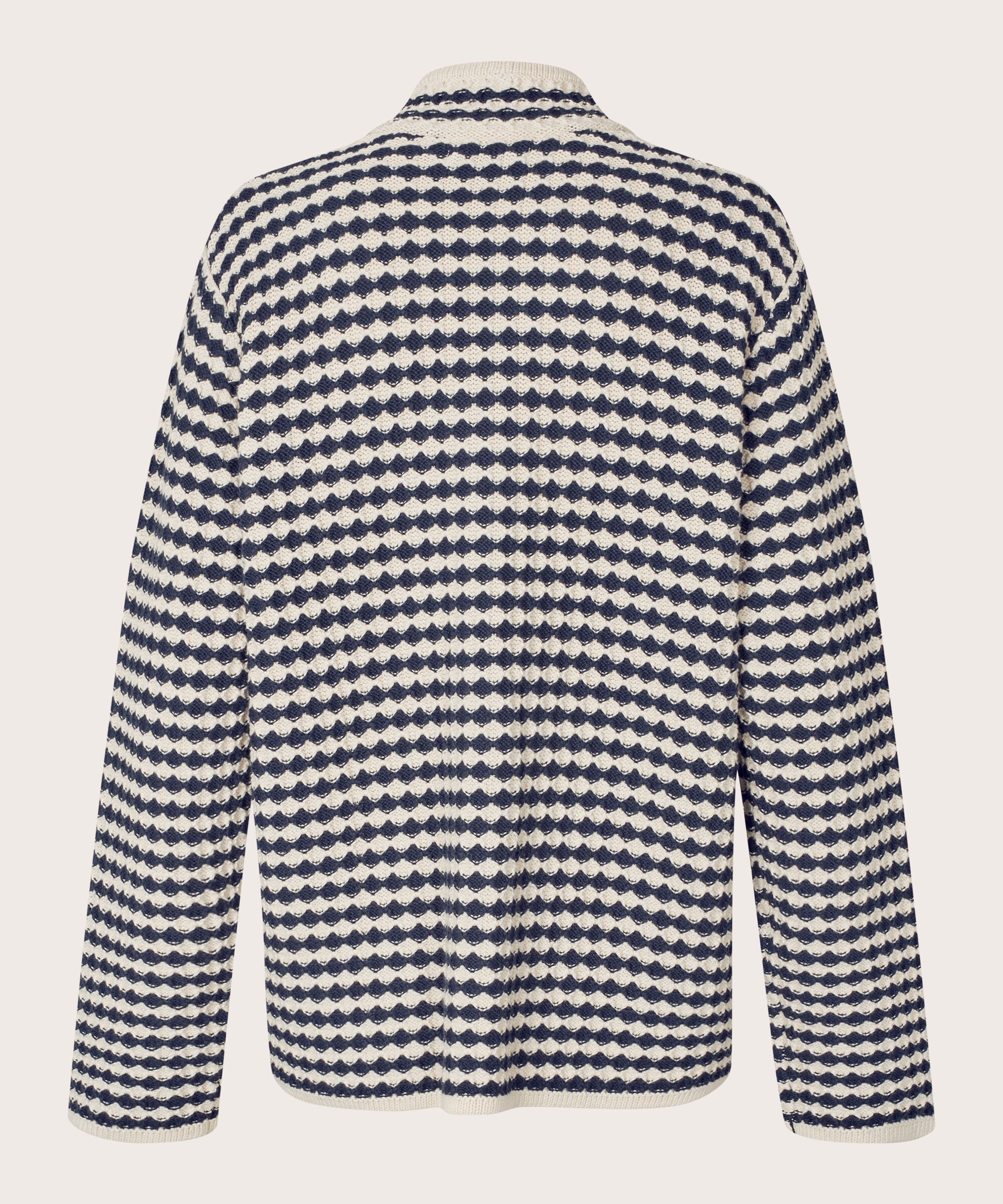 cardigan en coton mélangé avec poches avant, Mood Indigo