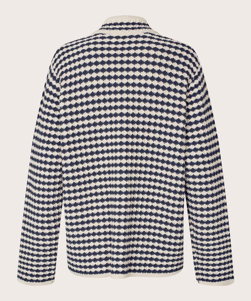 cardigan en coton mélangé avec poches avant, Mood Indigo