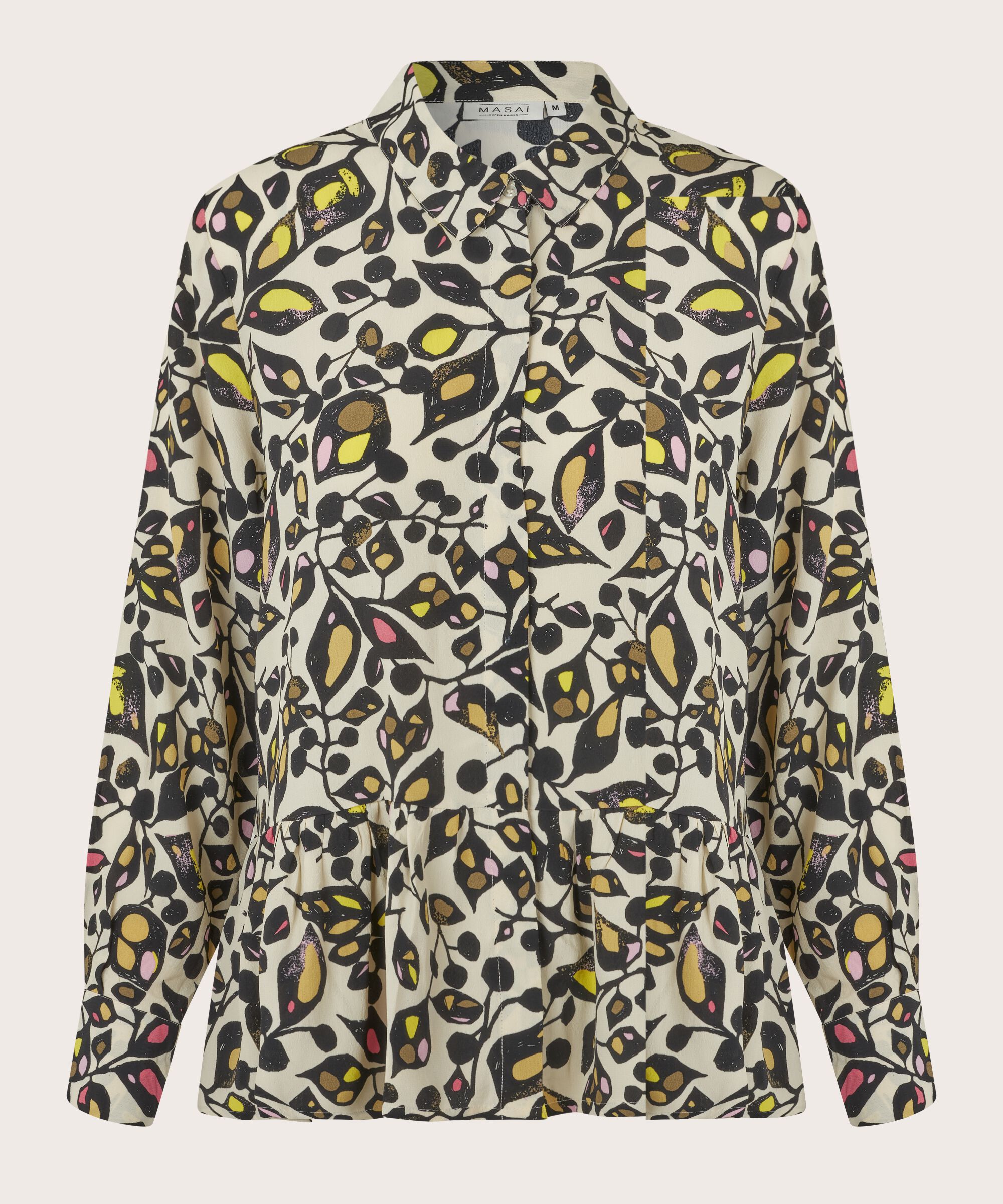 chemise en viscose avec détail péplum, Capers