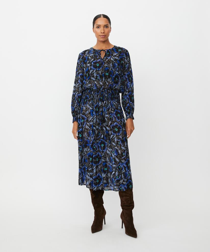 robe en viscose légèrement transparente avec smocks à la taille, Surf the web