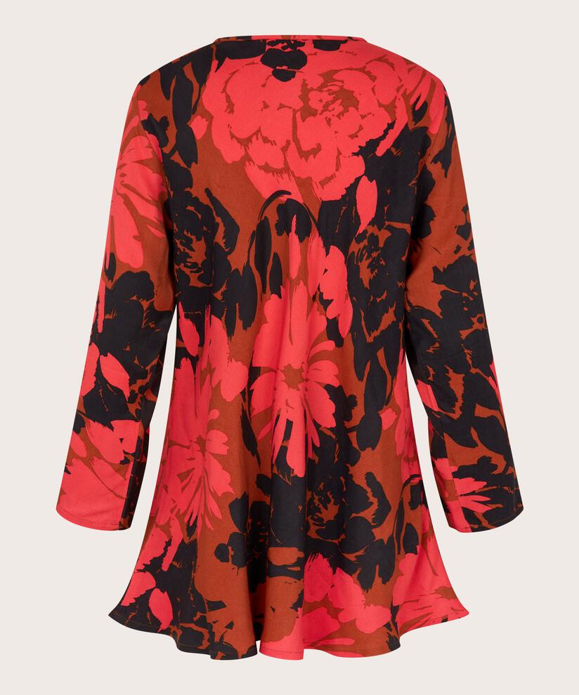blouse en viscose à col v et manches 3/4, Picante