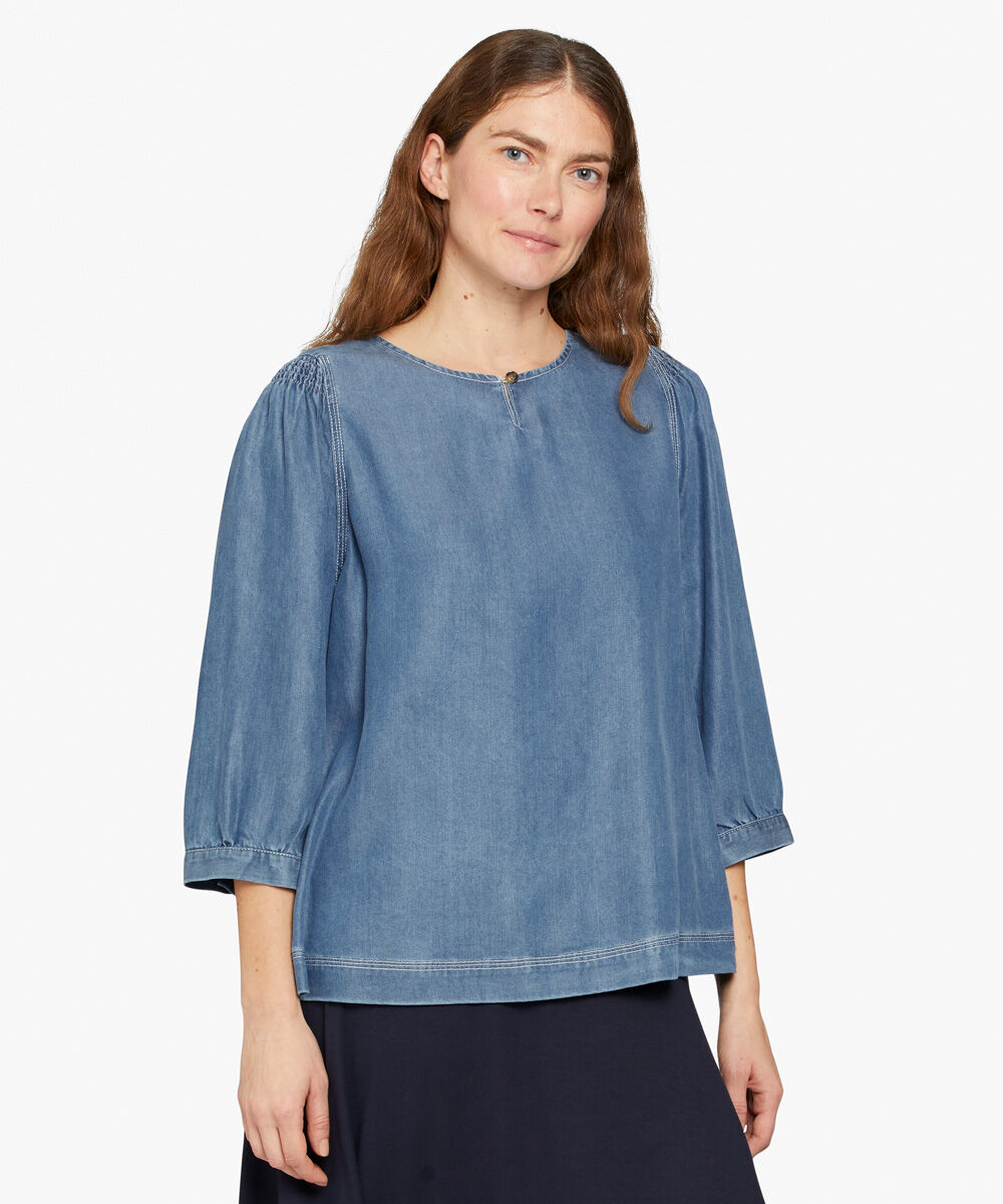 DEIRA TOP, Blue Denim