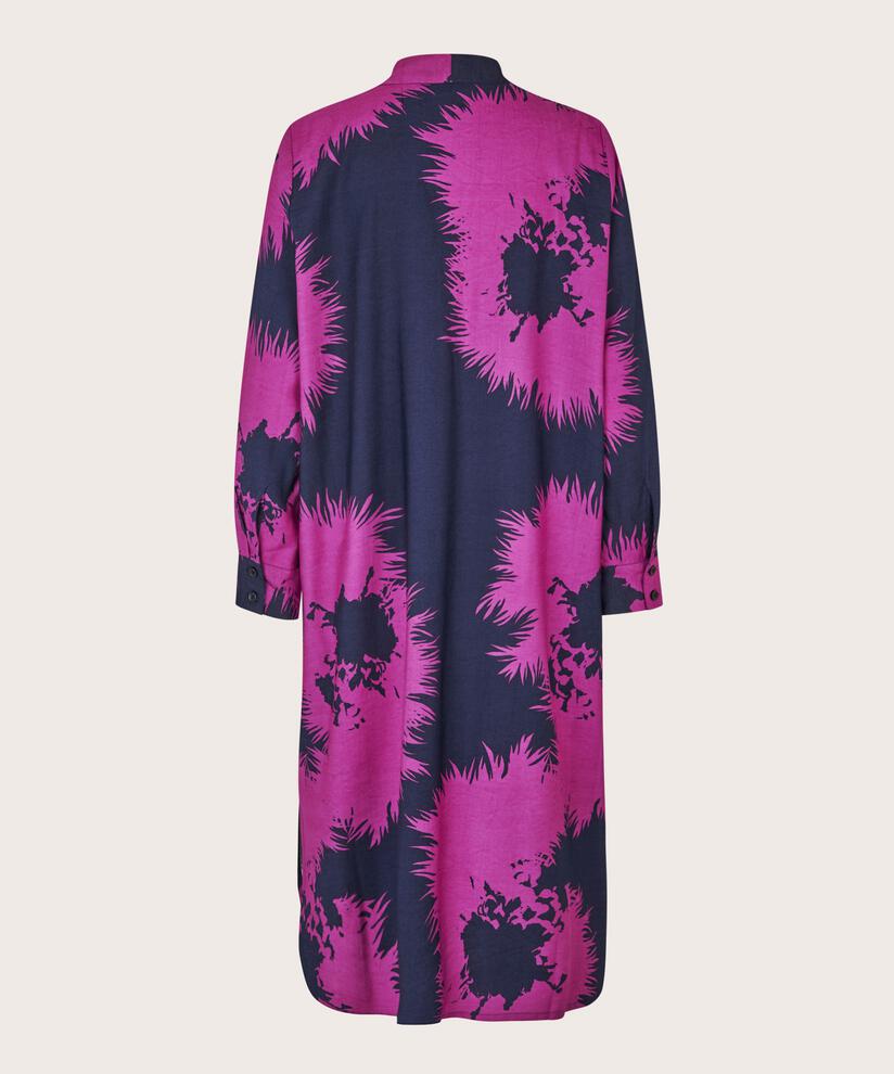 robe en viscose avec col en v, Wild Aster