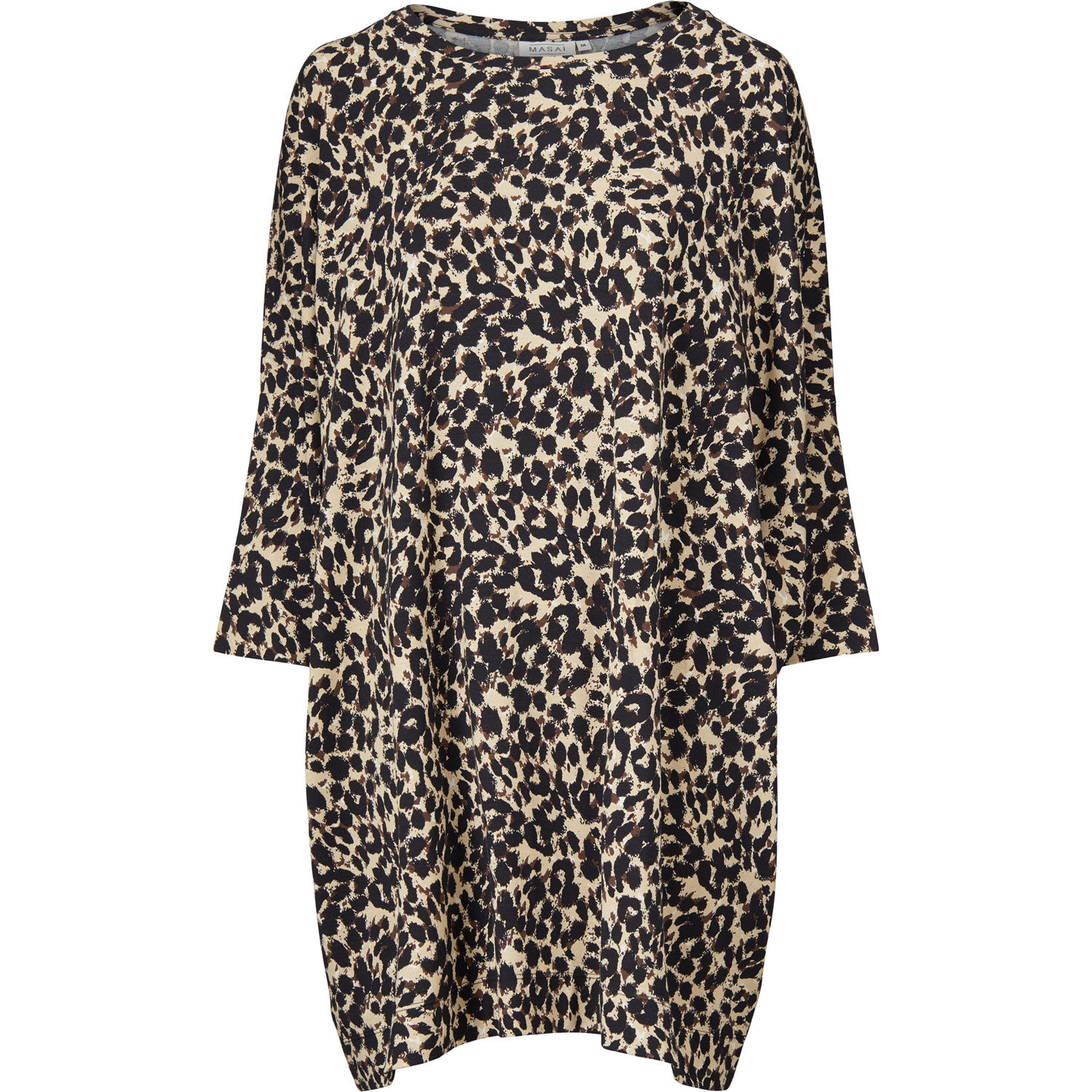 tunique en jersey &agrave; imprim&eacute; l&eacute;opard, Sand