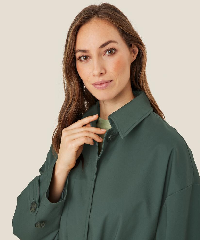 manteau avec boutons et ceinture, Balsam Green
