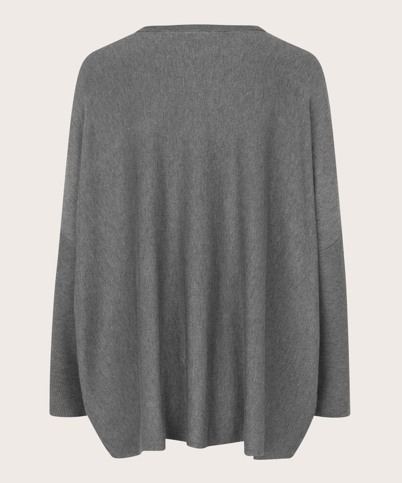 Pull Oversize À Manches Étroites, M. Grey mel.