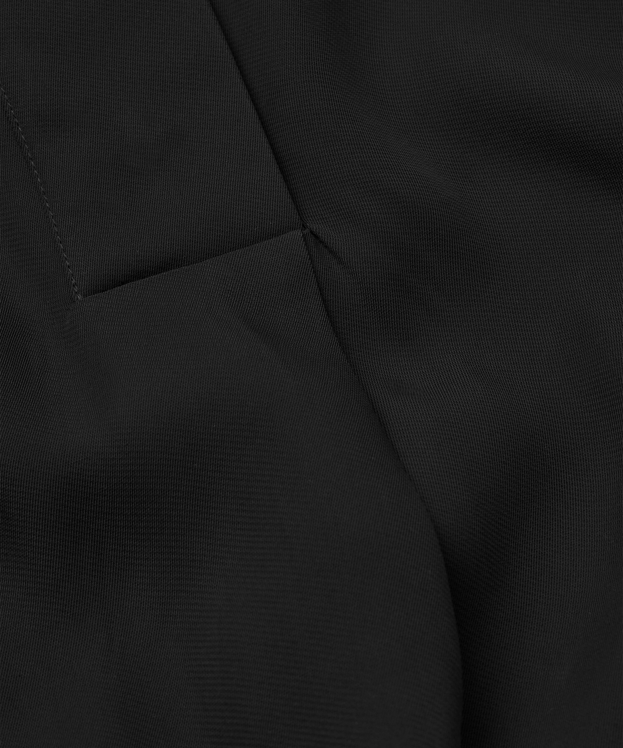 robe en viscose mélangée avec poches, Black