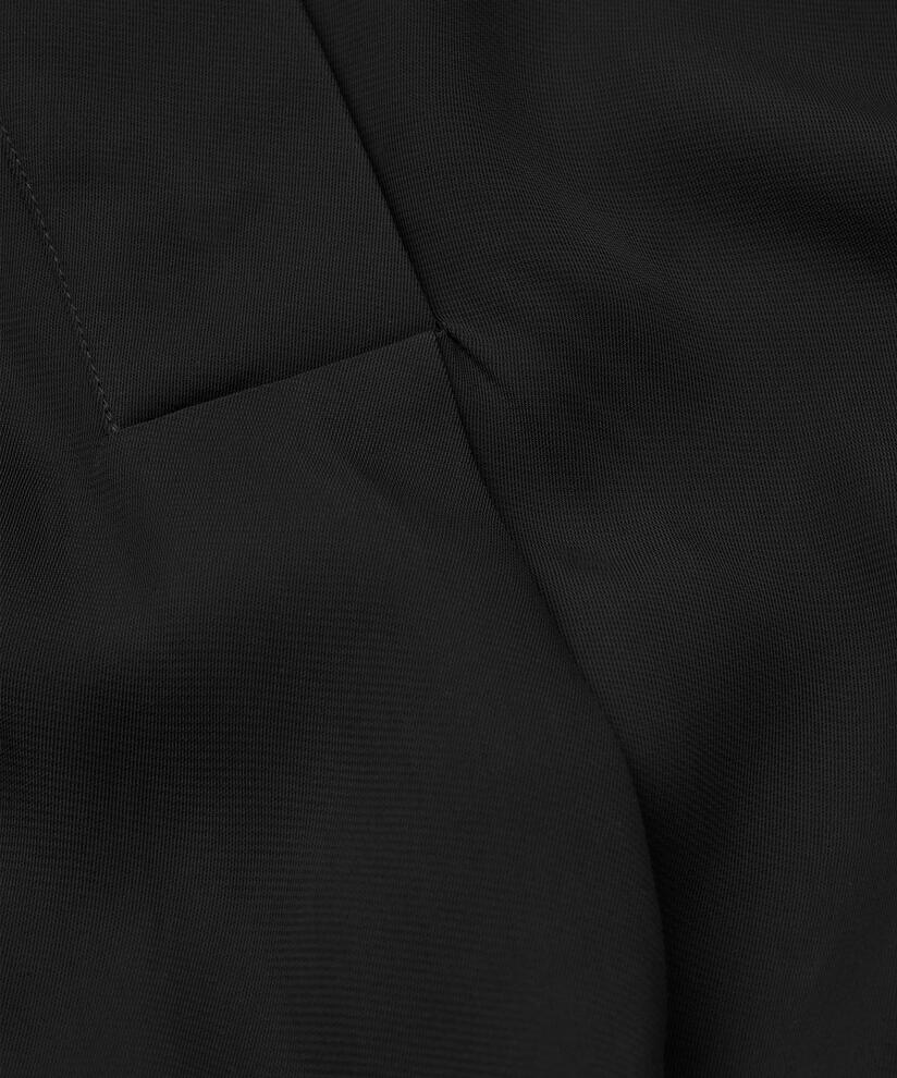 robe en viscose mélangée avec poches, Black