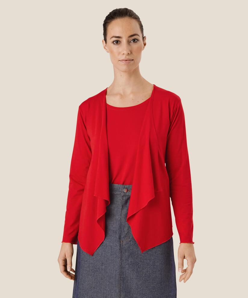 Cardigan Ouvert En Jersey, Goji Berry