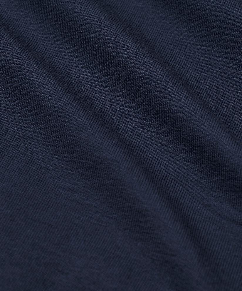 Top En Jersey Doux À Manches Longues, Navy