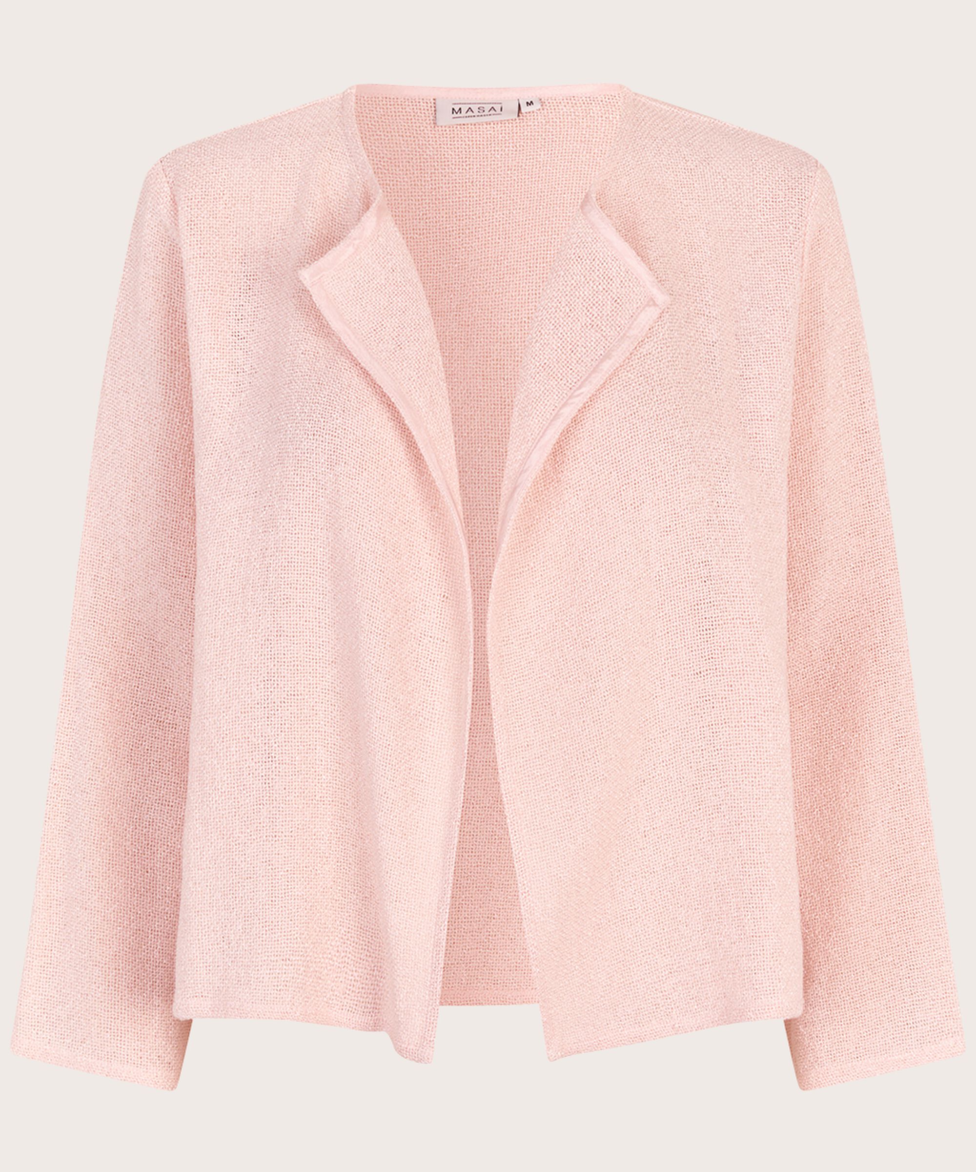 Veste Courte En Bouclé, Mauve Chalk