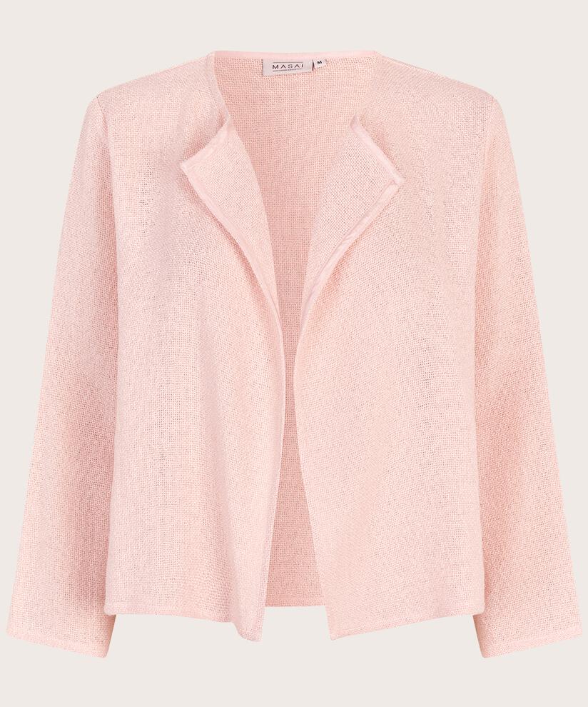 Veste Courte En Bouclé, Mauve Chalk