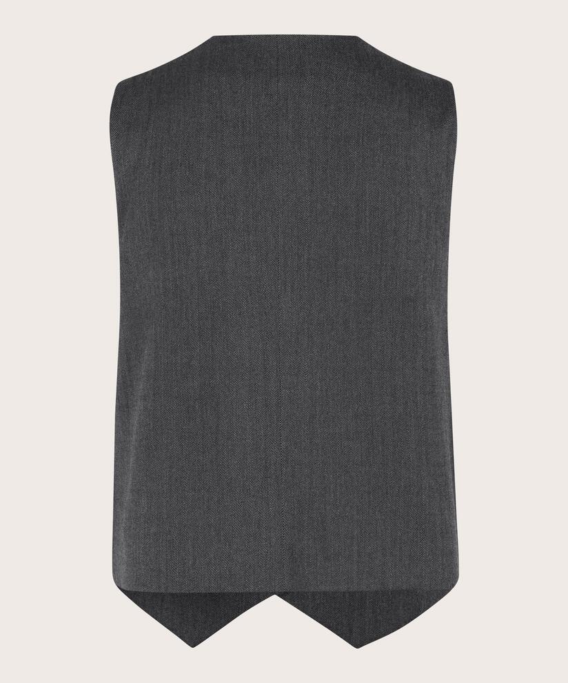 gilet avec poches passepoilées, D. Grey mel.