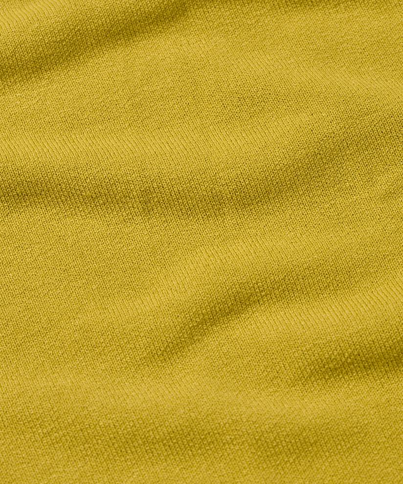 robe en jersey à manches courtes avec plis féminins, Burnish Gold