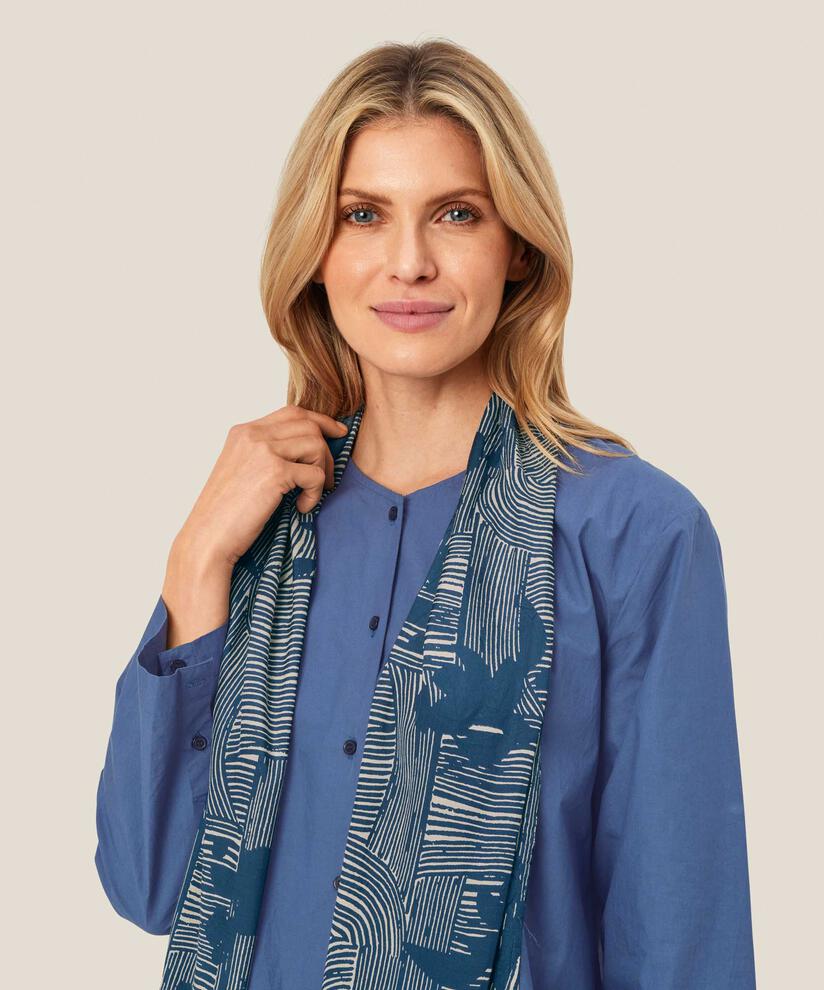 écharpe en viscose imprimée, Sargasso Sea