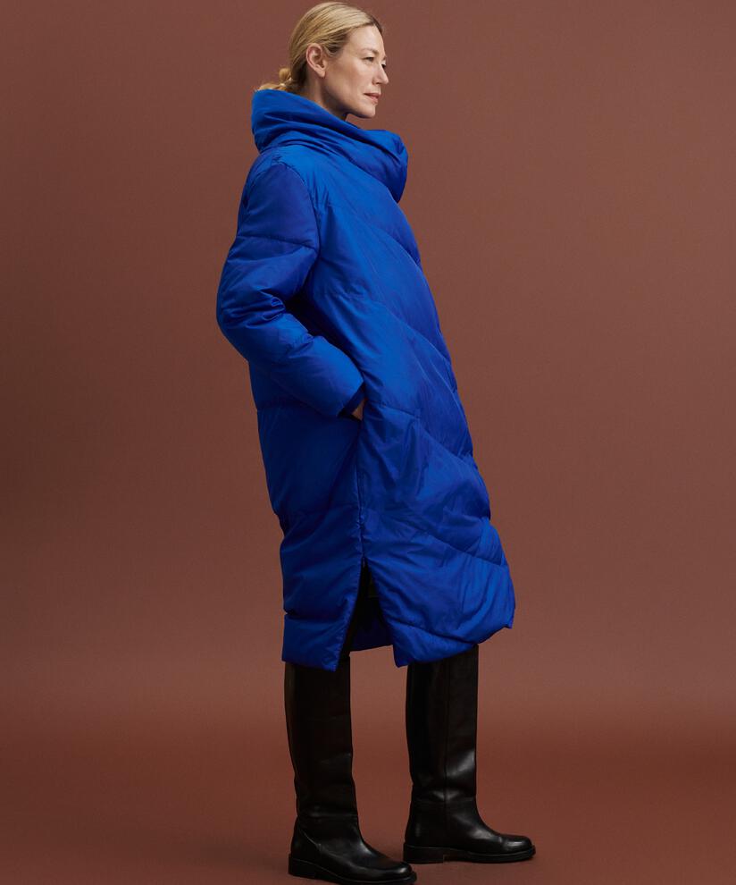 manteau en duvet avec col montant, Surf the web