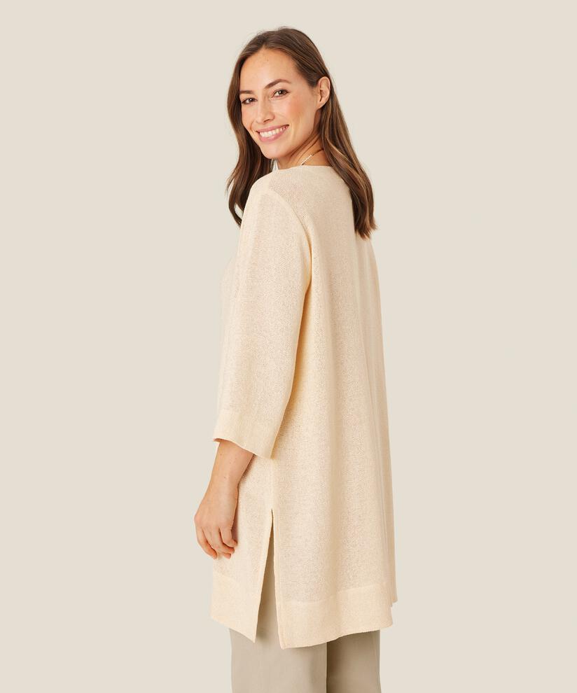tunique en boucle avec fente latérale, Whitecap