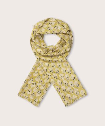 Écharpe En Viscose Imprimée, Burnish Gold