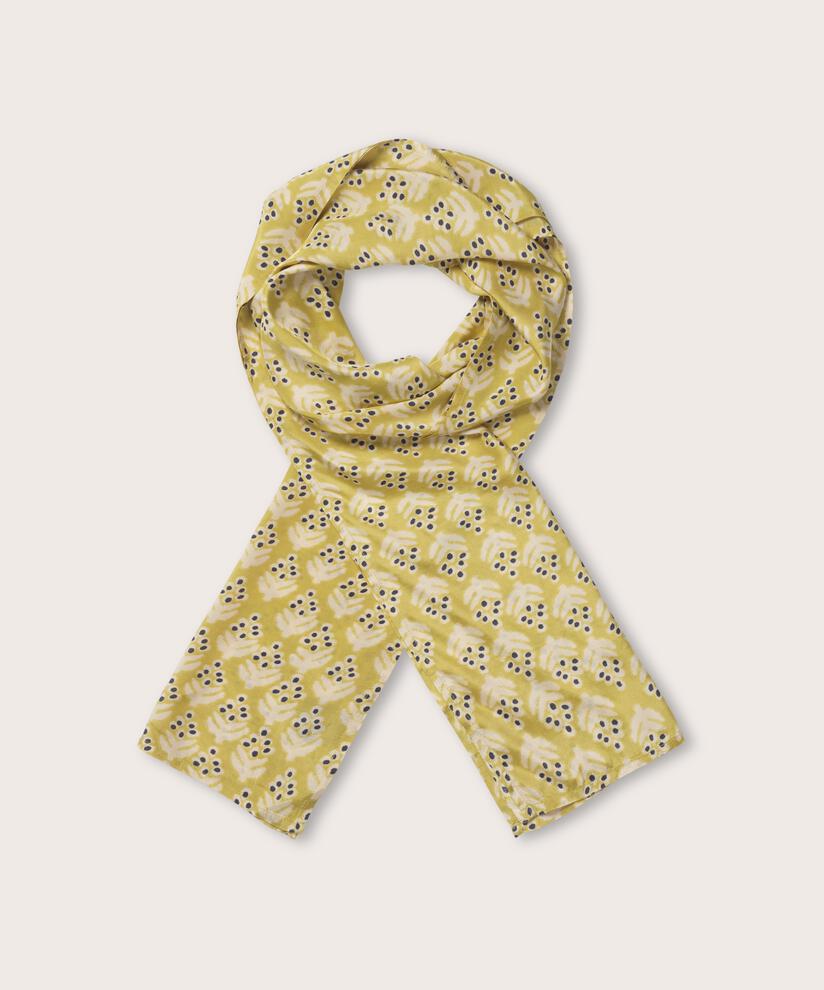 Écharpe En Viscose Imprimée, Burnish Gold