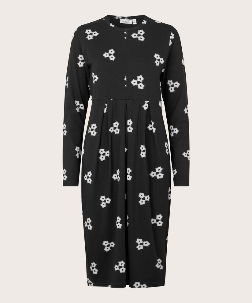 robe tulipe zippée, Black