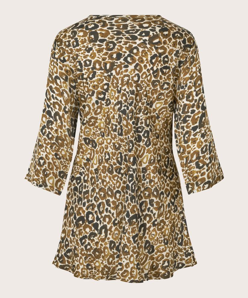 Blouse en viscose avec col en V, Plantation