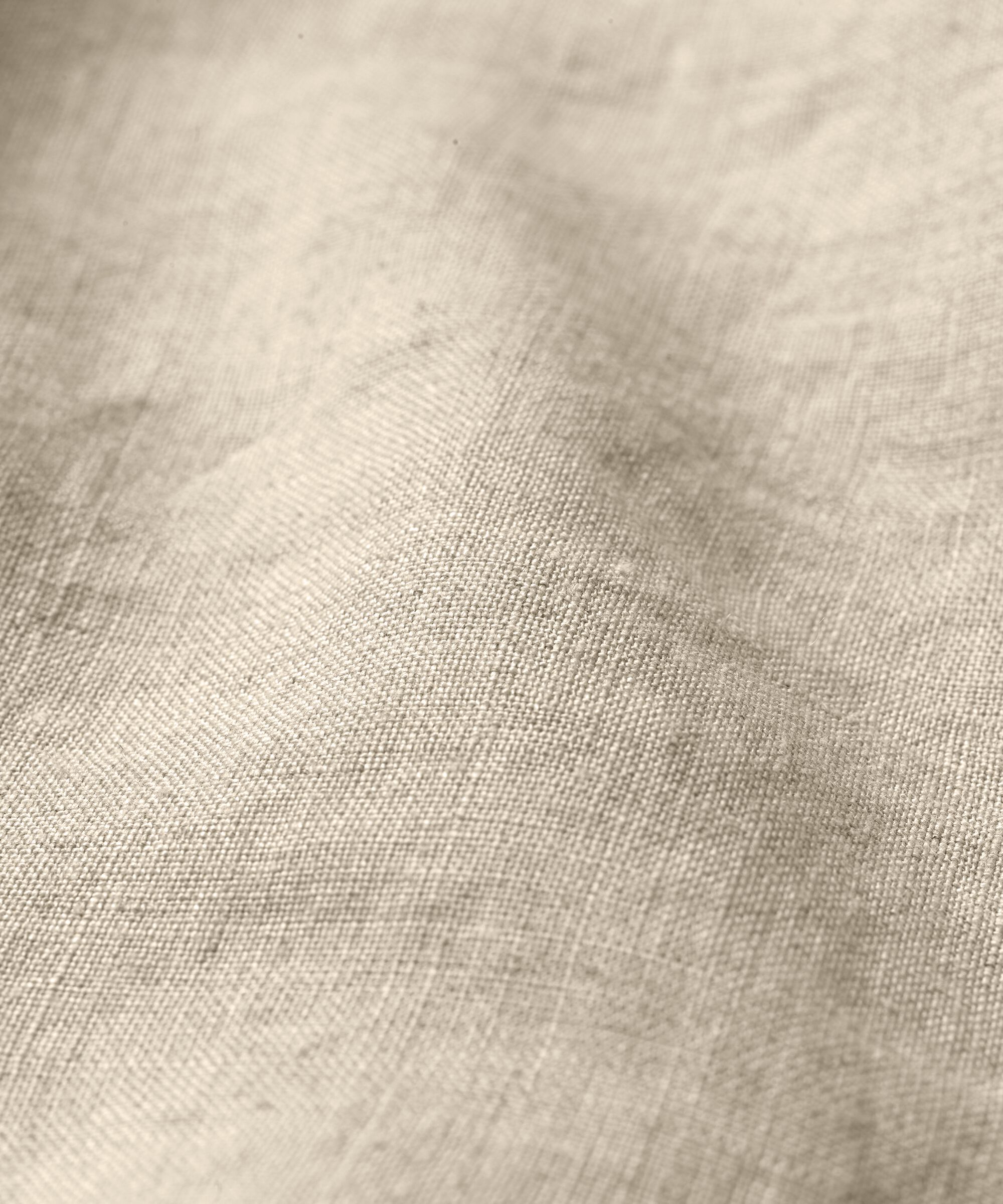 robe en lin avec col en V et poches fendues, Natural