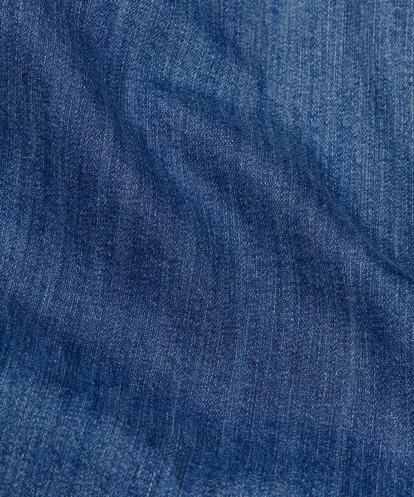 jean extensible à jambes larges, Blue Denim