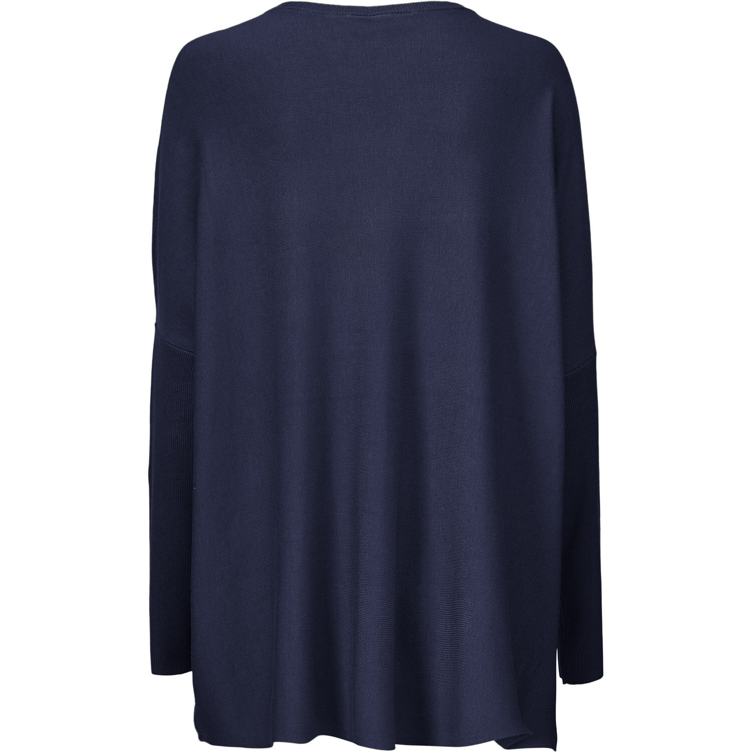 Pull Oversize &Agrave; Manches &Eacute;troites, Navy
