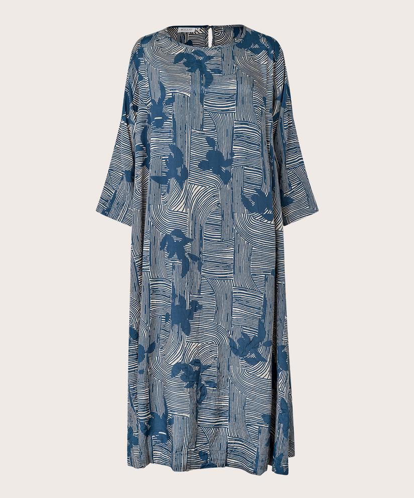 Robe En Viscose Avec Un Bouton Au Cou, Sargasso Sea