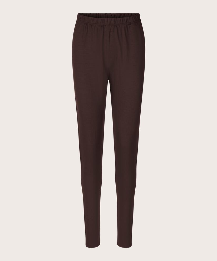 Legging Long En Jersey Doux, Coffee Bean