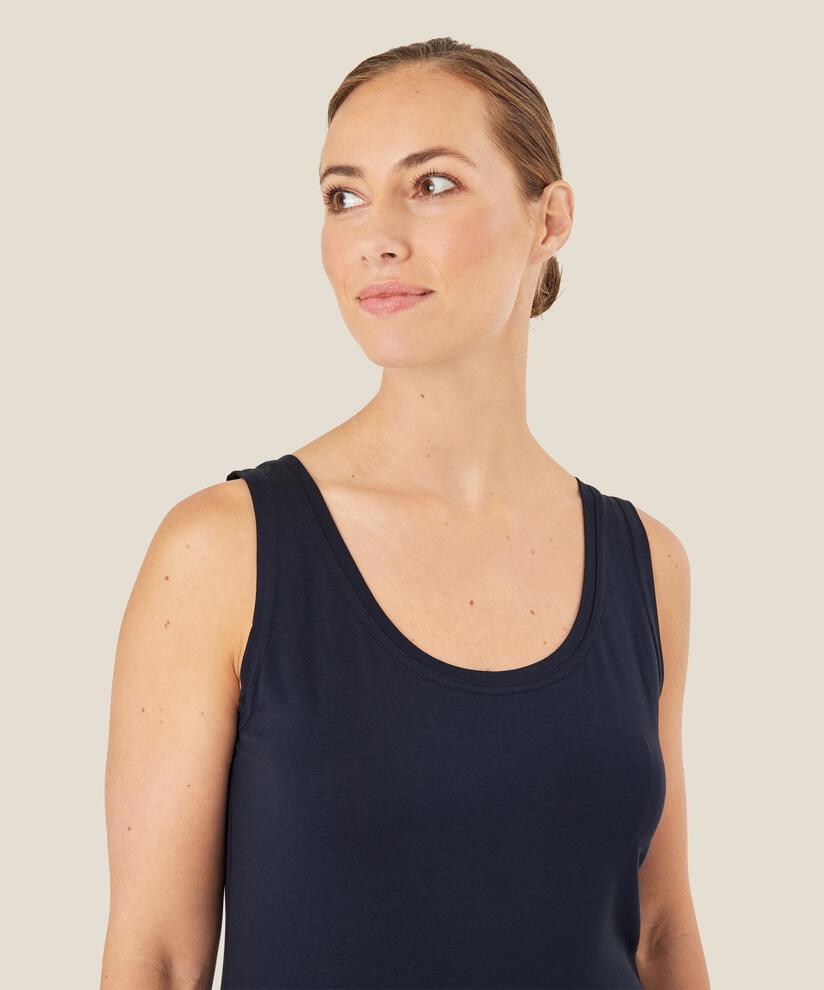 débardeur en jersey doux, Navy
