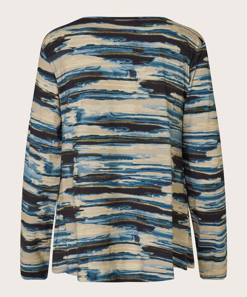 Top en jersey imprimé, Blue Fog