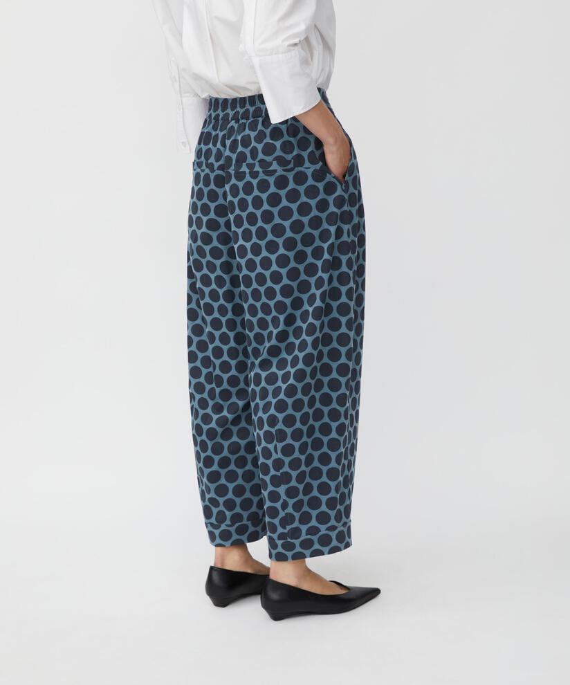 pantalon court en velours côtelé avec élastique au dos, Navy Blazer