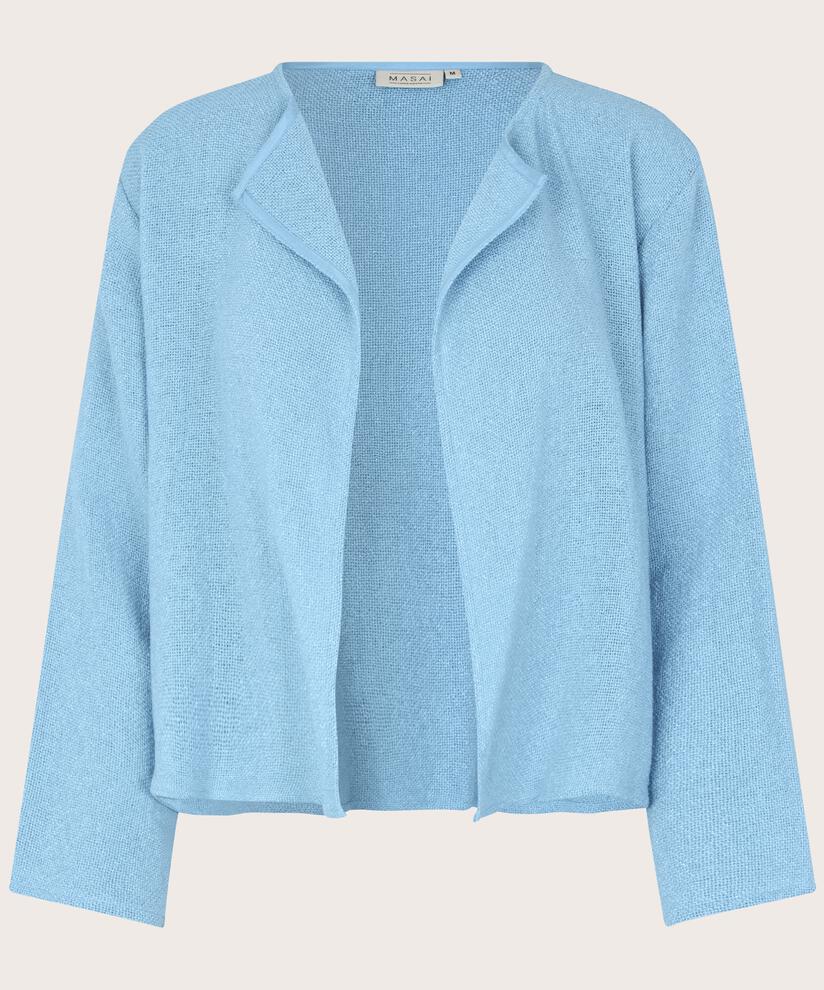 Veste Courte En Bouclé, Powder Blue