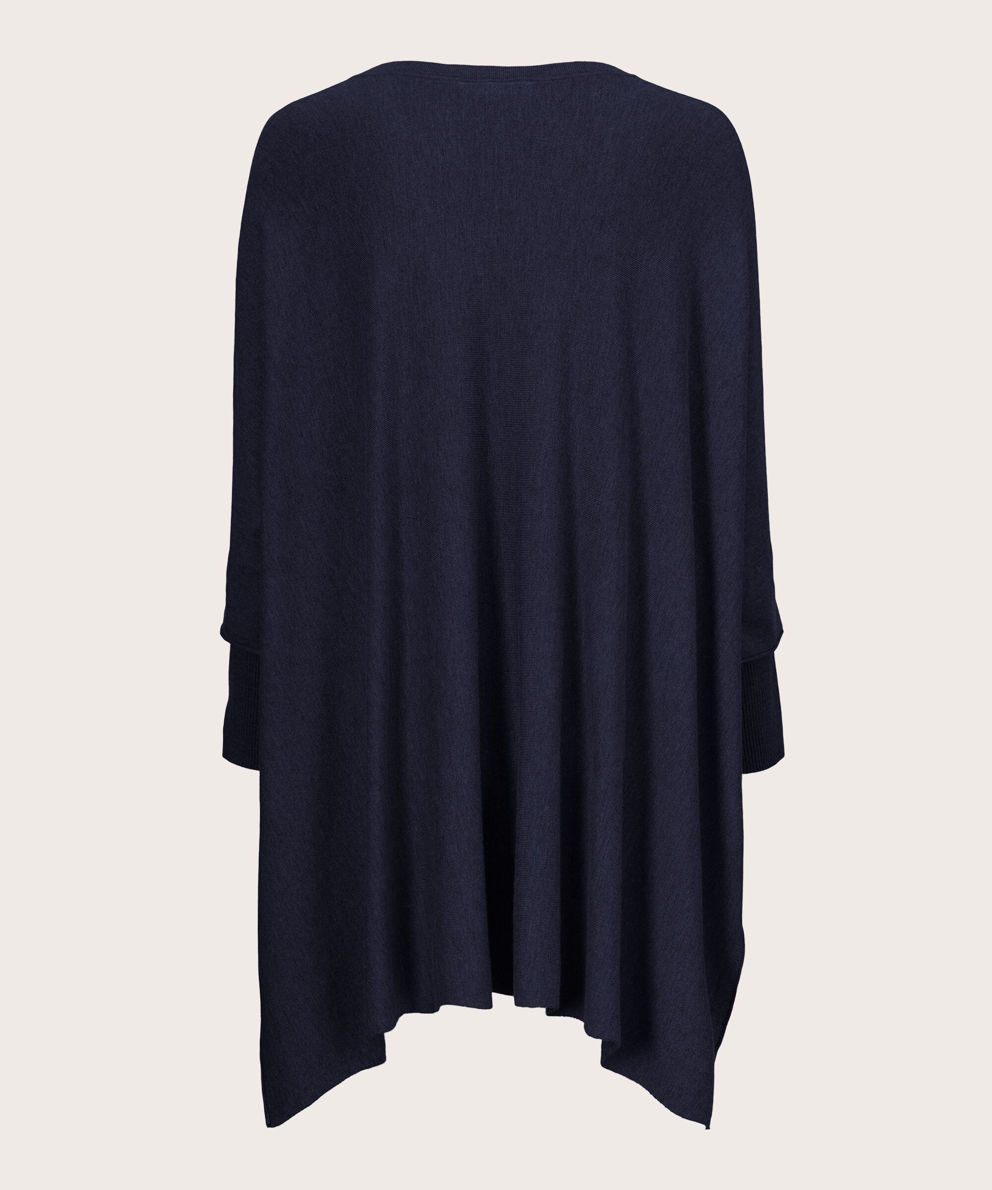 pull en maille oversize à manches étroites, Navy