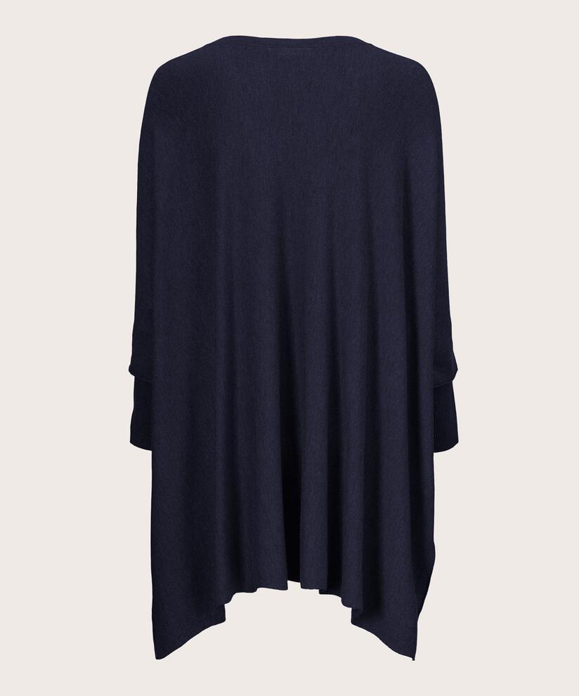 pull en maille oversize à manches étroites, Navy