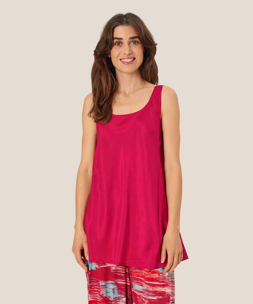 top en viscose légèrement brillante, Persian Red