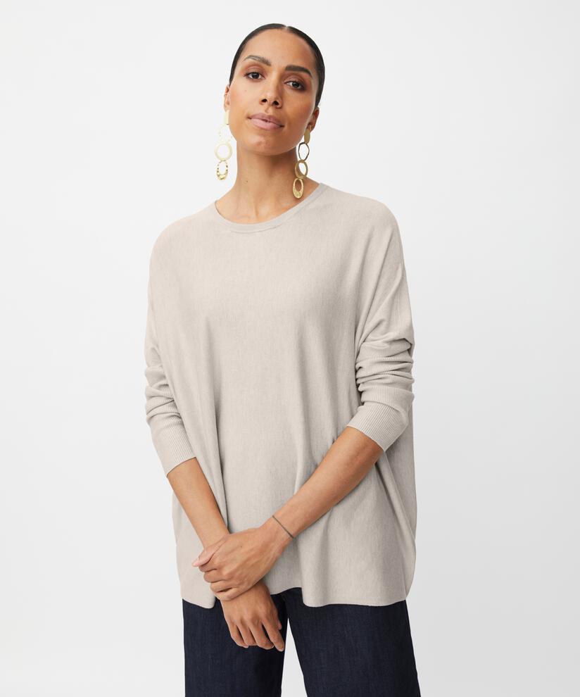 Pull Oversize À Manches Étroites, L beige mel