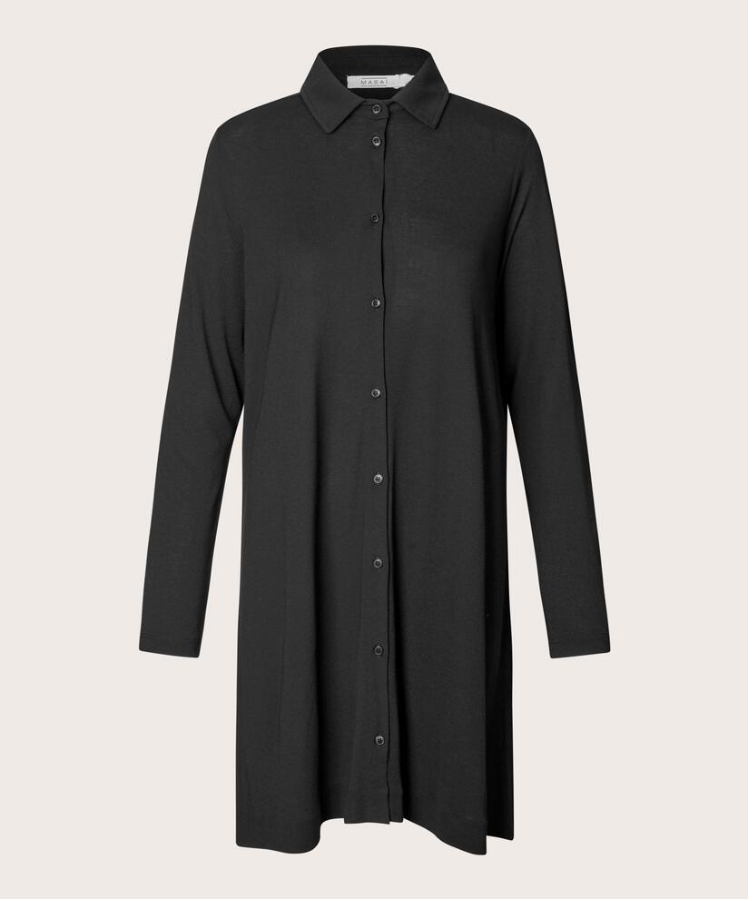 chemise en jersey à manches longues, Black