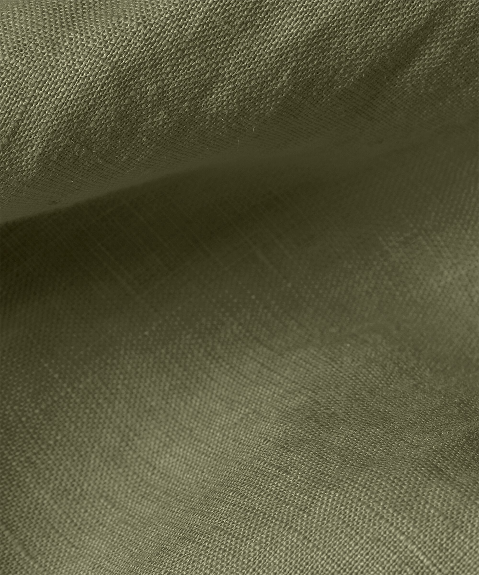 robe en lin avec col en V et poches, D. Lichen Green